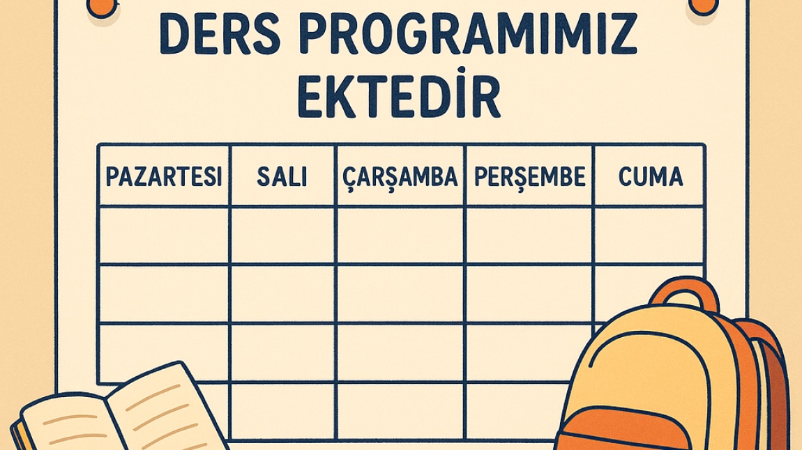 2025-2026 Eğitim Öğretim Yılı için Ders Programımız